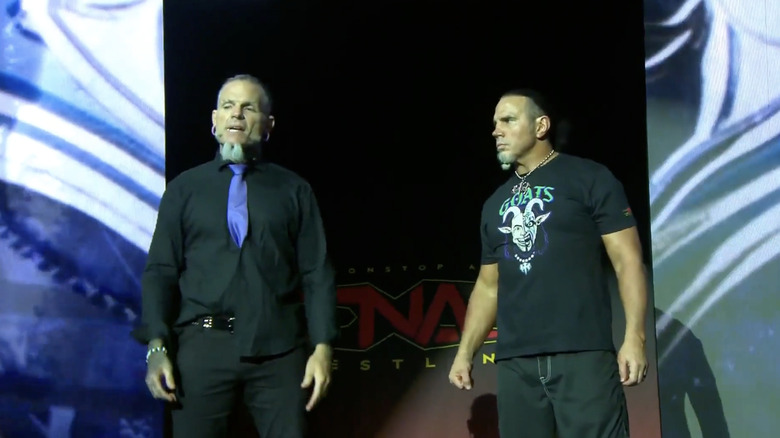 The Hardys on the entrance ramp