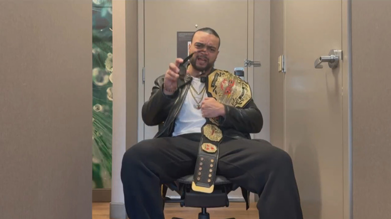 Mike Santana appears via satellite call on 