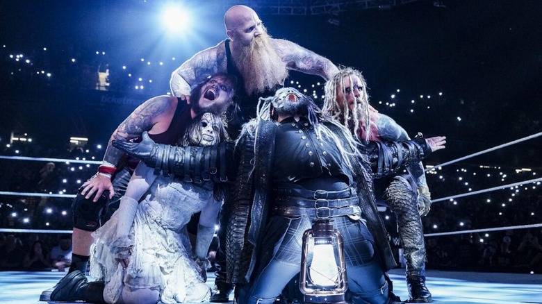The Wyatt Sicks pose together in the ring