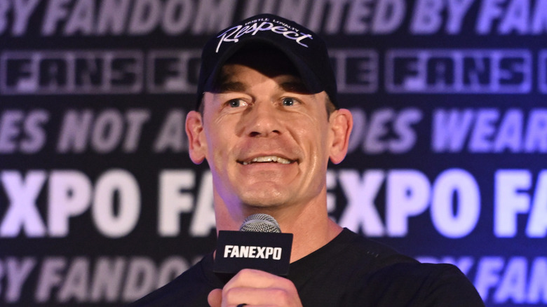 John Cena speaks to the fans