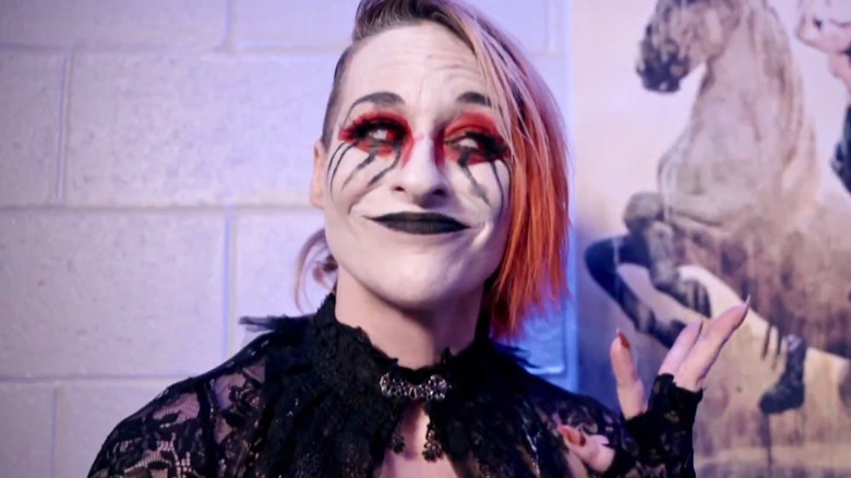 Rosemary wearing face paint
