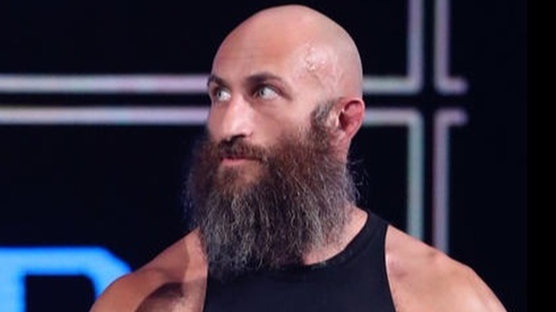 Tommaso Ciampa looking to his right