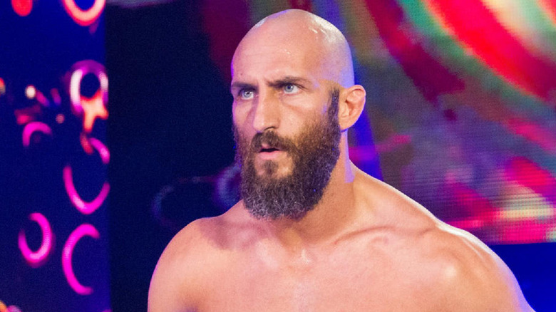 Tommaso Ciampa during his WWE entrance