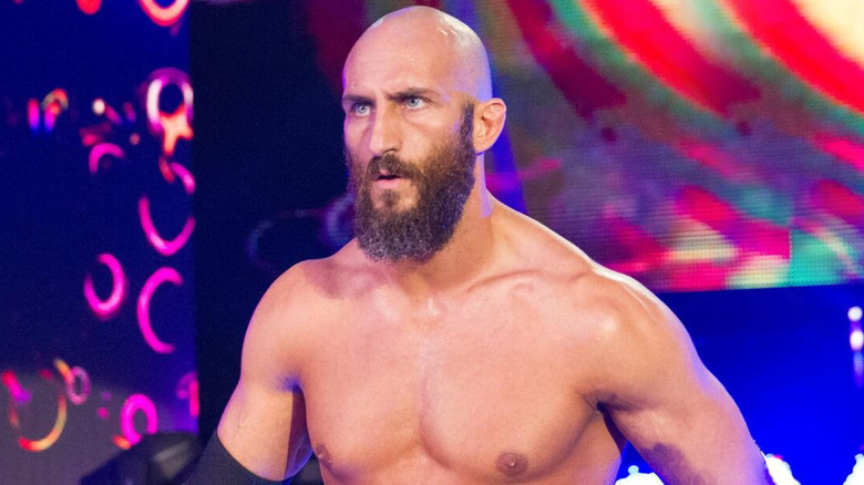 Tommaso Ciampa staring intently