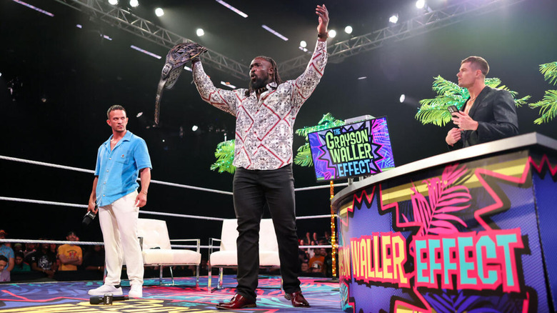 Ricky Saints, Oba Femi, and Grayson Waller on WWE NXT