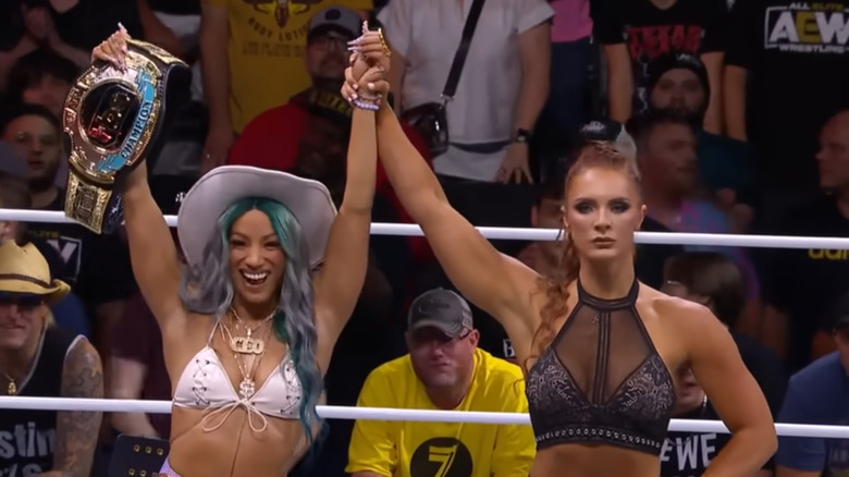 Mercedes Mone and Kamille on "AEW Dynamite"