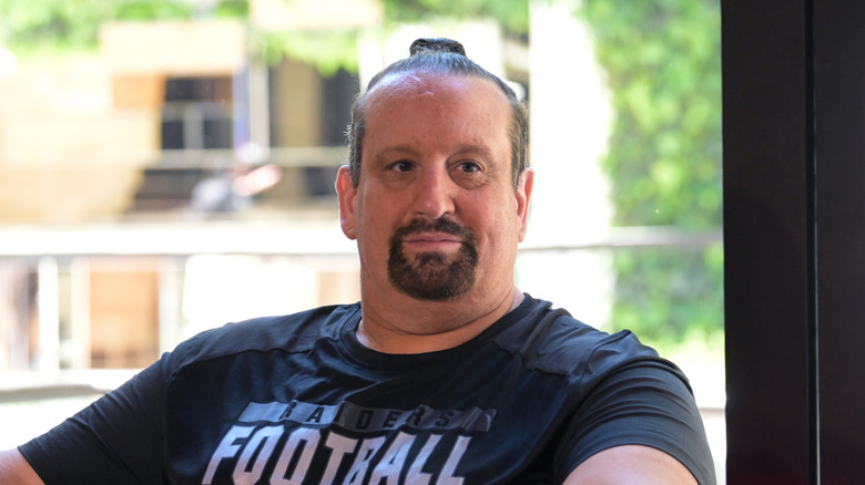Tommy Dreamer with his pony tail