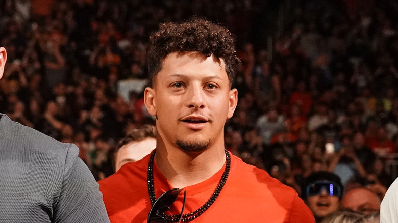 Patrick Mahomes watches Raw