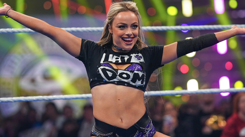 Liv Morgan outstretching her arms