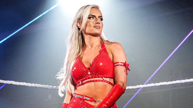 Blake Monroe during her first ever "NXT" match, 2025.