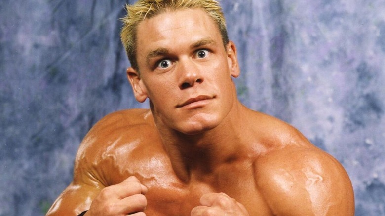 John Cena poses for a backstage photo as his 