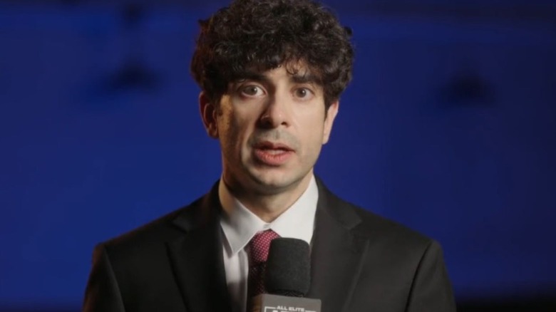 Tony Khan addresses the TV audience