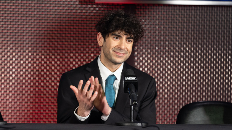 Tony Khan smiling