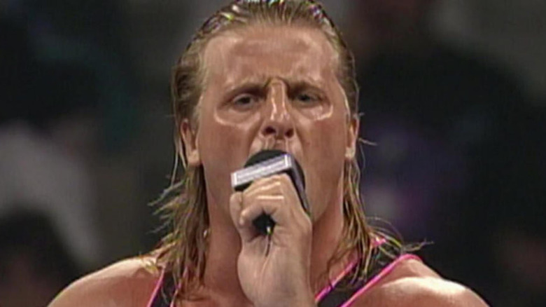 Owen Hart on the mic