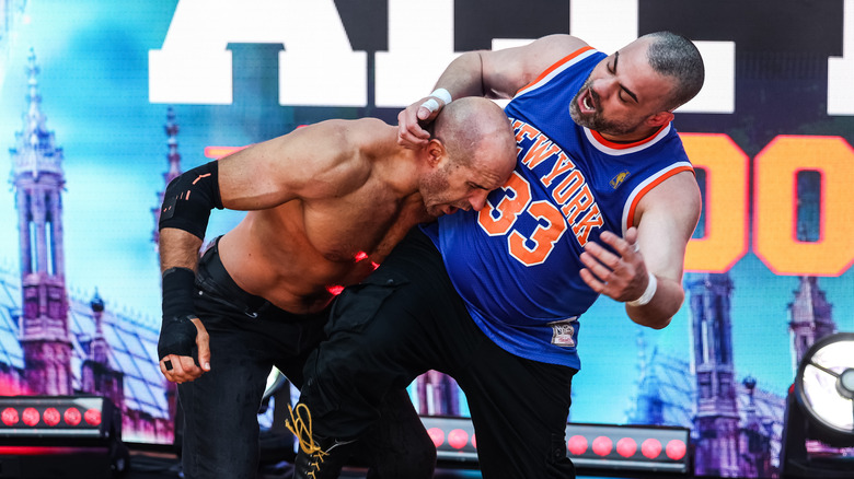 Claudio Castagnoli and Eddie Kingston at All In