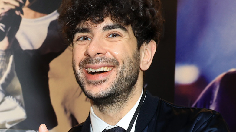 Tony Khan smiling