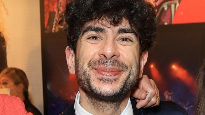 Tony Khan smiling