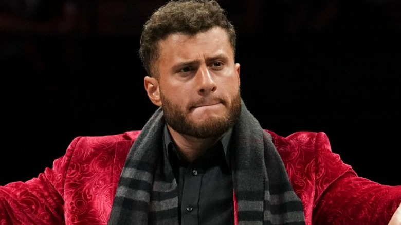 MJF during a promo segment against 
