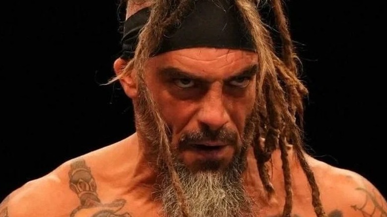 Jay Briscoe prepares for a match against FTR