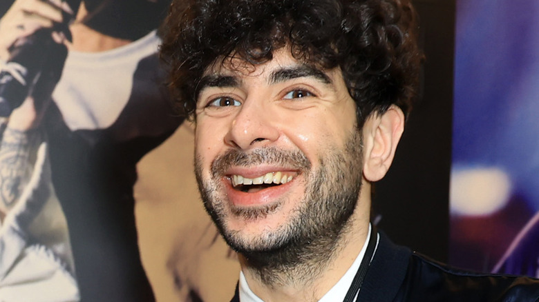 Tony Khan smiling