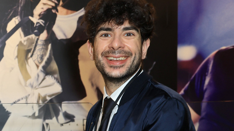 Tony Khan smiling