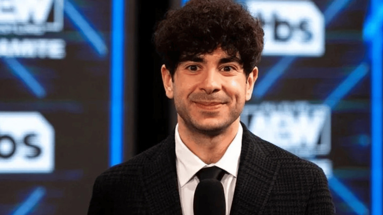 Tony Khan smiling