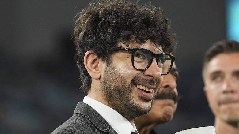 Tony Khan smiling