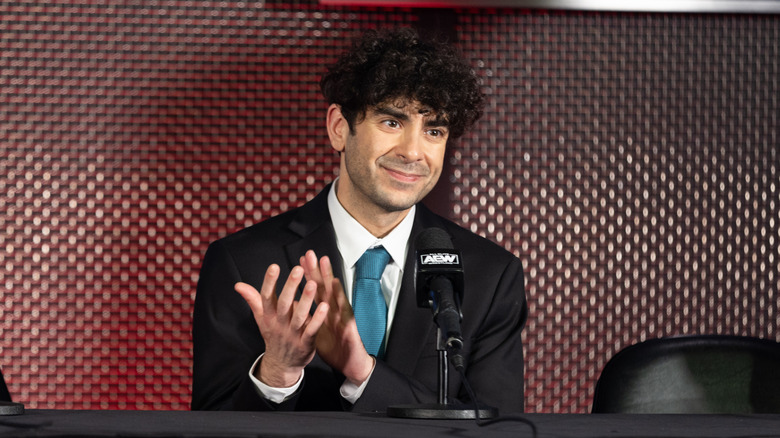 Tony Khan clapping