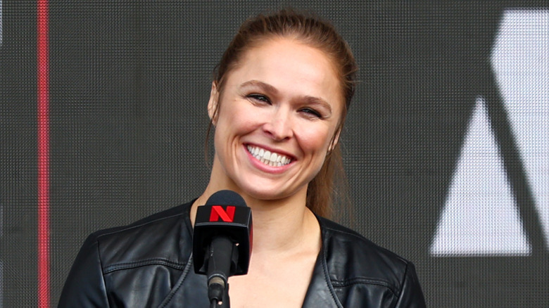 Ronda Rousey looking very happy