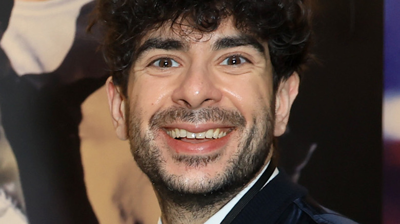 Tony Khan smiling