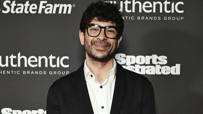 Tony Khan on the red carpet
