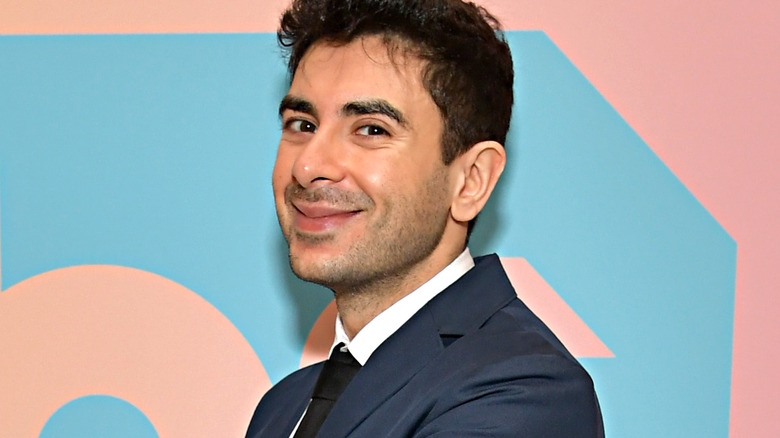 Tony Khan grinning