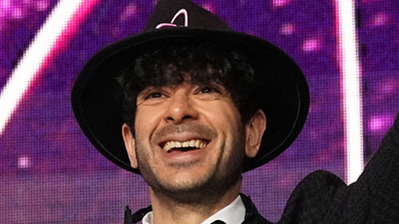 Tony Khan smiling