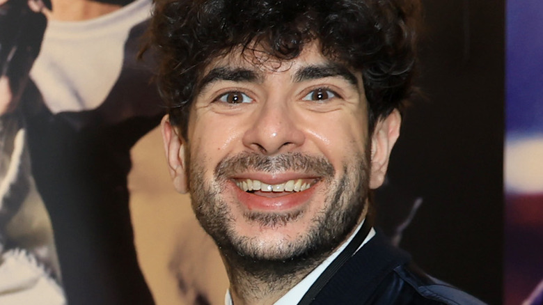 Tony Khan smiling