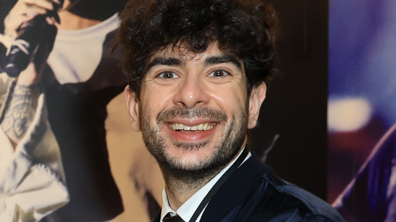 AEW CEO Tony Khan smiling