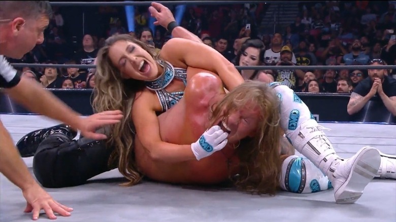 Dr. Britt Baker D.M.D, puts Chris Jericho in the Lockjaw