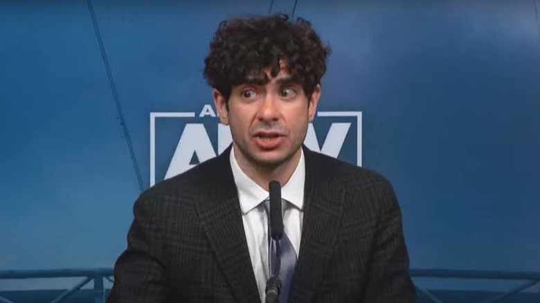 AEW CEO Tony Khan talking