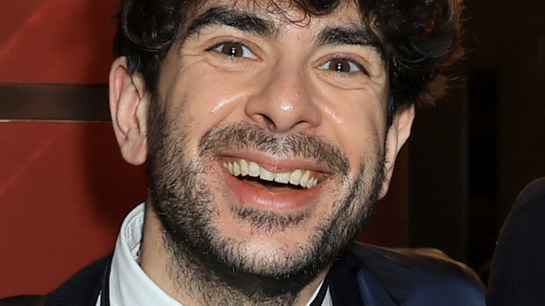 AEW CEO Tony Khan smiling