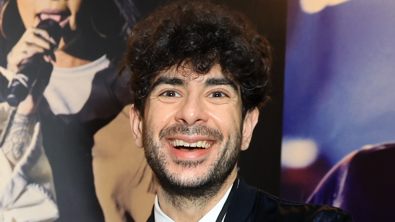 Tony Khan smiling