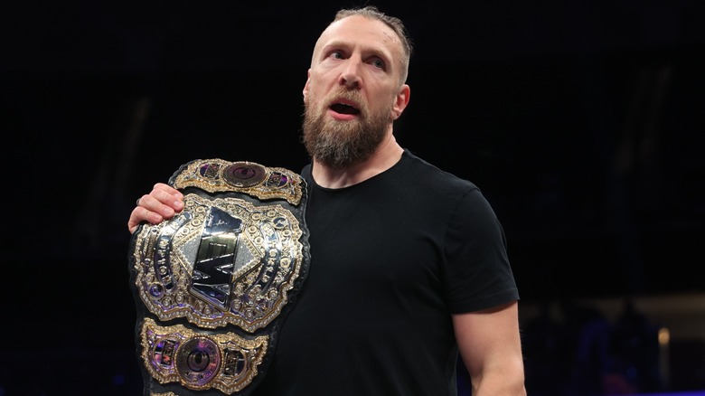 Bryan Danielson with the AEW World Championship on the "AEW Dynamite" after winning the title at All In 2024.
