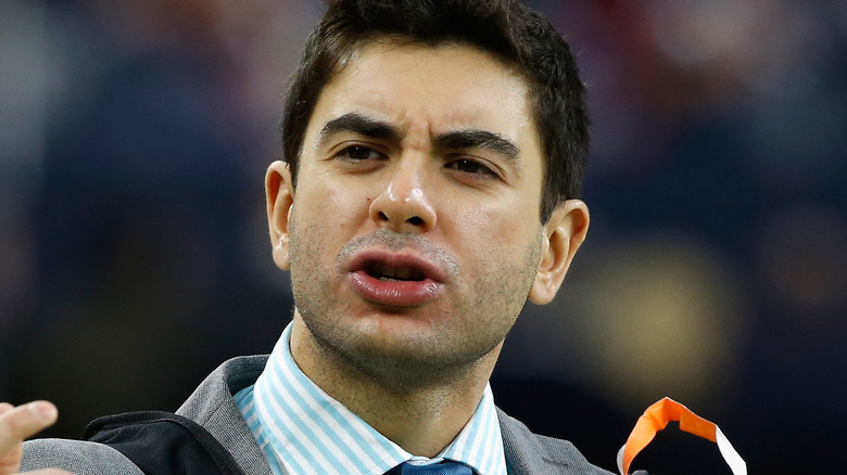 Tony Khan yells