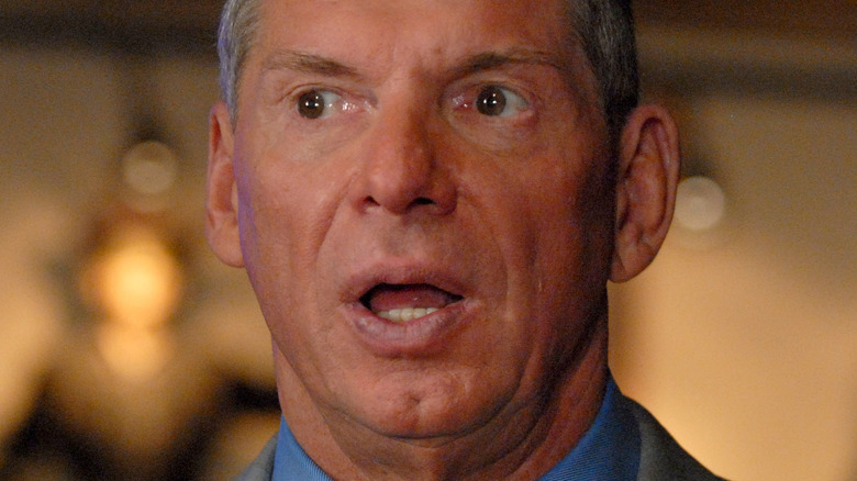 Vince McMahon looking surprised