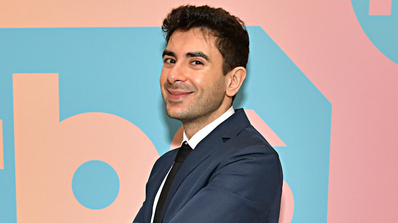 Tony Khan smiling