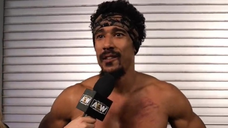 AR Fox being interviewed backstage