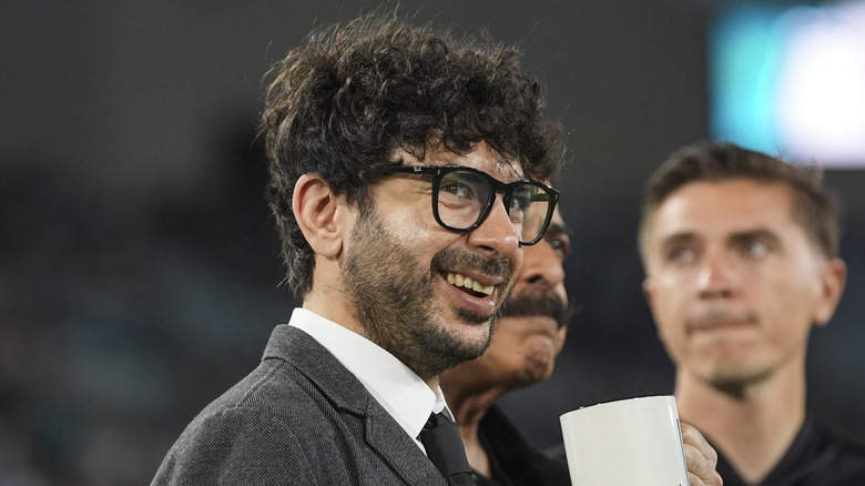 Tony Khan enjoying himself at a Jaguars game