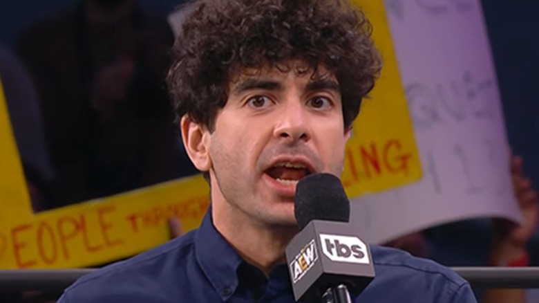 Tony Khan on the mic