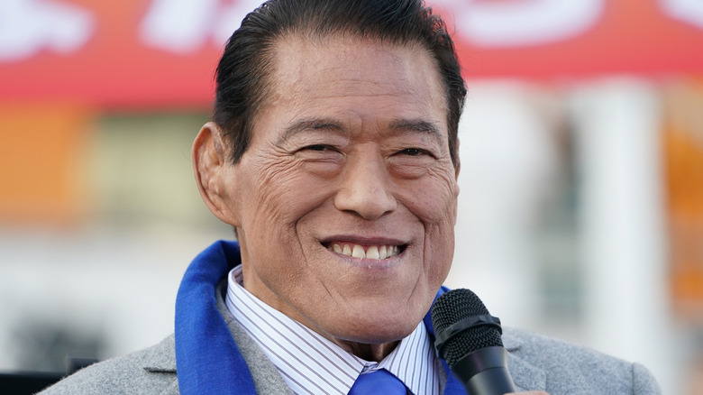 Antonio Inoki smiling