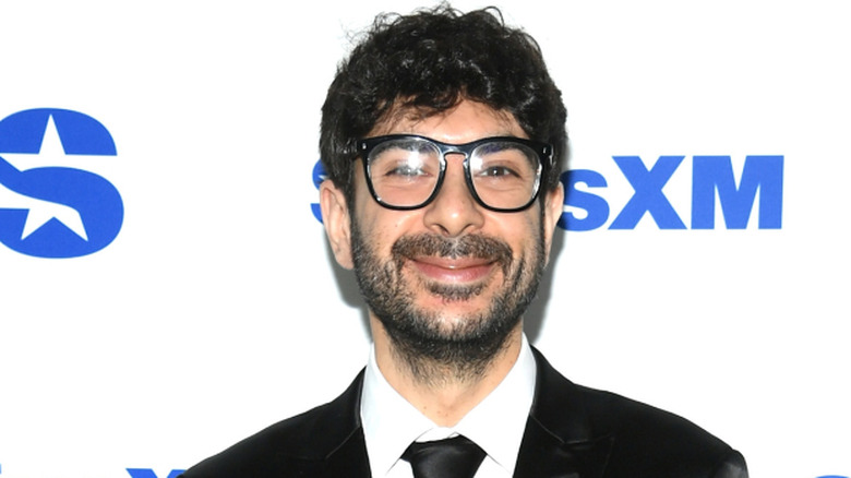 Tony Khan visits SiriusXM Studios on November 18, 2025 in New York City.