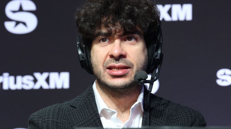 Tony Khan looking concerned