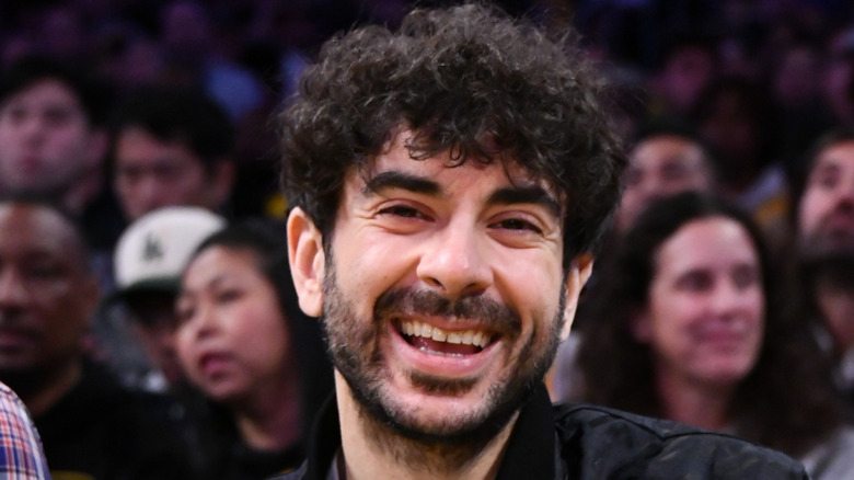 Tony Khan smiling
